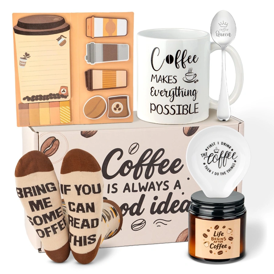 A coffee-themed gift set for the enthusiast in your life