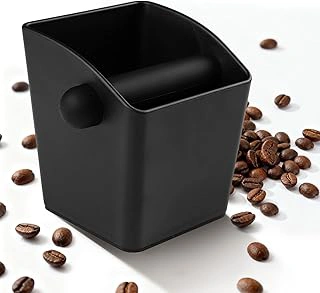 Large Capacity Espresso Knock Box, Removable Bar, Non-Slip, Breville Compatible
