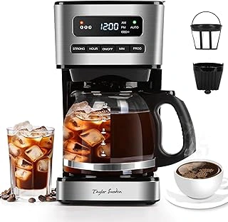 Taylor Swoden Programmable 12-Cup Hot and Iced Coffee Maker with 24H Timer