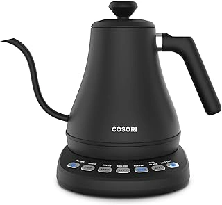 Cosori Electric Gooseneck Kettle with 5 Temperature Presets, 0.8L, Black