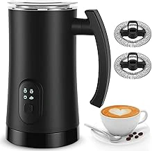 Electric Milk Frother, 4-in-1 Automatic Warm & Cold Foam Maker