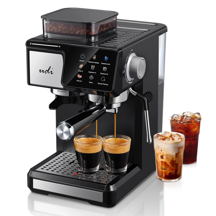 UDI 20Bar Espresso Machine with 20 Grind Settings, Touchscreen & Auto Grind