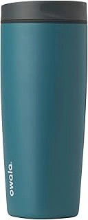 Owala SmoothSip Slider Insulated Stainless Steel Coffee Tumbler 20 oz Grey/Blue