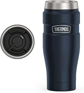 THERMOS Stainless King 16oz Vacuum-Insulated Tumbler, Midnight Blue