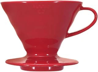 HARIO VDCR-02R V60 02 Coffee Dripper Ceramic Red Coffee Drip for 1-4 Cups