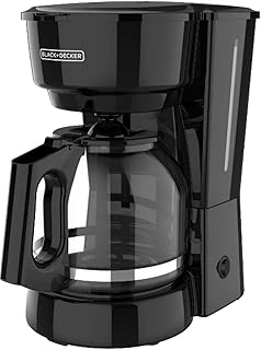 BLACK+DECKER 12-Cup Coffee Maker, Easy Pour, Non-Drip Carafe, Vortex Technology, Black