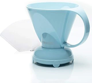 Clever Macaron Blue Coffee Dripper for Pour Over & Cold Brew (10 fl oz)