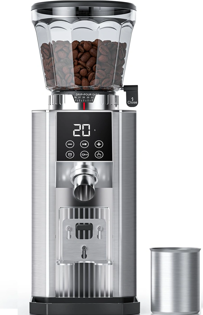 Burr Espresso Coffee Grinder with 45 Grind Settings