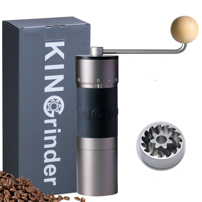 KINGrinder K6 Manual Hand Coffee Grinder with Stainless Steel Conical Burr