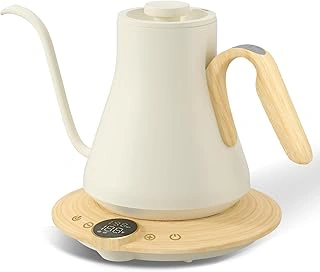 Cocinare Barista Collection Gooseneck Electric Kettle with ±1℉ Precise Temperature Control, 0.9L