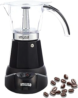 IMUSA Black 6 or 3 Cup Electric Espresso Maker